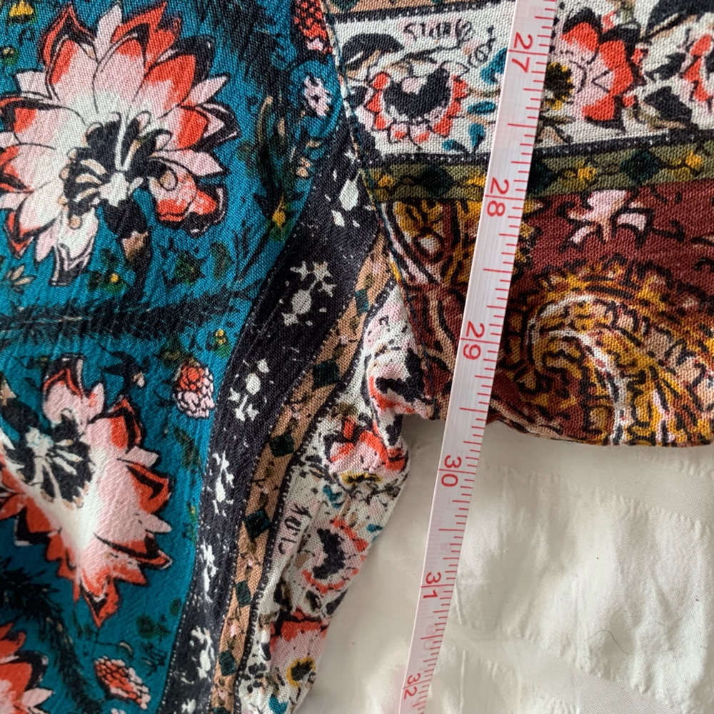 NWT Billabong Floral Teal and Coral Kimono - Picture 11 of 16